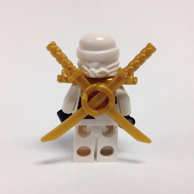 LEGO Minifigure-Zane ZX with Armor and Katanas-Ninjago-NJO031-K-Creative Brick Builders